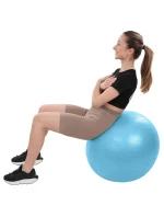 GYMNASTICKÁ LOPTA PRE FITNESS 65CM PROTI PRASKNUTIU MODRÁ