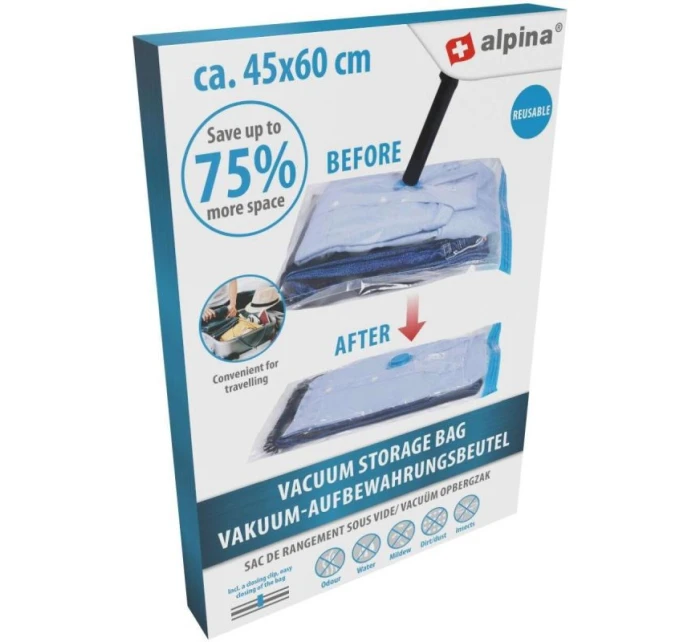 Vak na oblečenie, prestieradlá 45x60cm ALPINA Vak na oblečenie, prestieradlá 45x60cm ALPINA