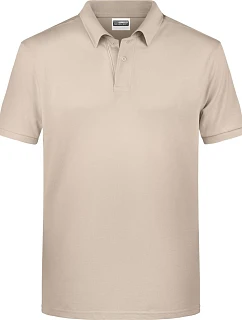 Daiber 8010 Pánske polo tričko z bio bavlny 02.8010 stone