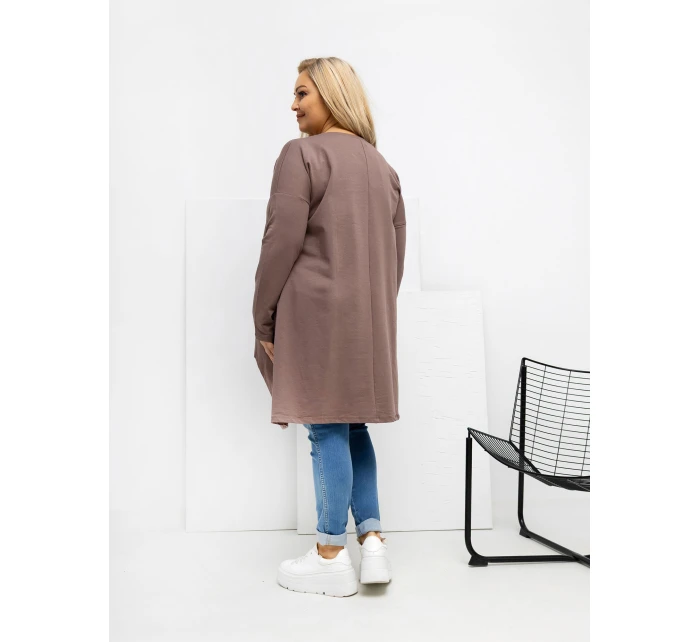 Tunika RV TU model 21807962 jasny brązowy - FPrice Tunika RV TU model 21807962 jasny brązowy - FPrice