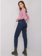 Tmavomodré mamine džínsy pre ženy