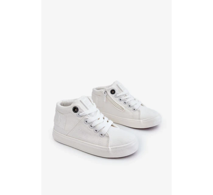 Dětské klasické vysoké tenisky Big Star LL374002 Bílá Dětské klasické vysoké tenisky Big Star LL374002 Bílá