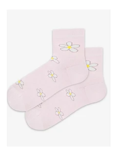 TENKÉ PONOŽKY FARBA 6-11 ROKOV DIEVČATÁ RUŽOVÁ 30-32