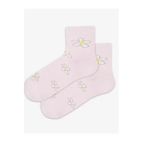 TENKÉ PONOŽKY FARBA 6-11 ROKOV DIEVČATÁ RUŽOVÁ 30-32