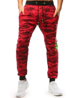 Pánské červené teplákové kalhoty moro Dstreet model 21964114 - FashionStreet