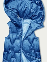 Dámska mikina bez rukávov modrá (B8171-13)