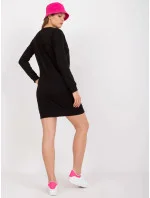 Čierne dámske teplákové mini šaty (A-006.73) Čierne dámske teplákové mini šaty (A-006.73)