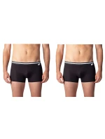 Dvojité balenie bavlnených boxeriek COTTON STRETCH BOXER 2x - BELLINDA - čierne