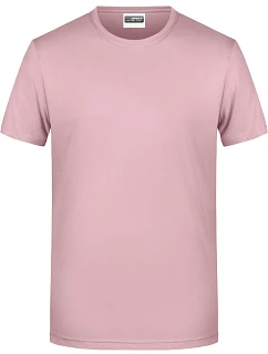 8008 Pánské tričko z bio bavlny model 22438018 soft pink - Daiber