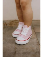 Dziecięce Wysokie Trampki Różowe Mona Dziecięce Wysokie Trampki Różowe Mona
