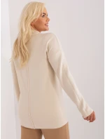 Sweter PM SW model 18949260 jasny beżowy - FPrice Sweter PM SW model 18949260 jasny beżowy - FPrice