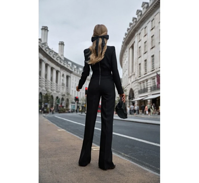 M811 Kombinéza s polstrovanými ramenami - čierna