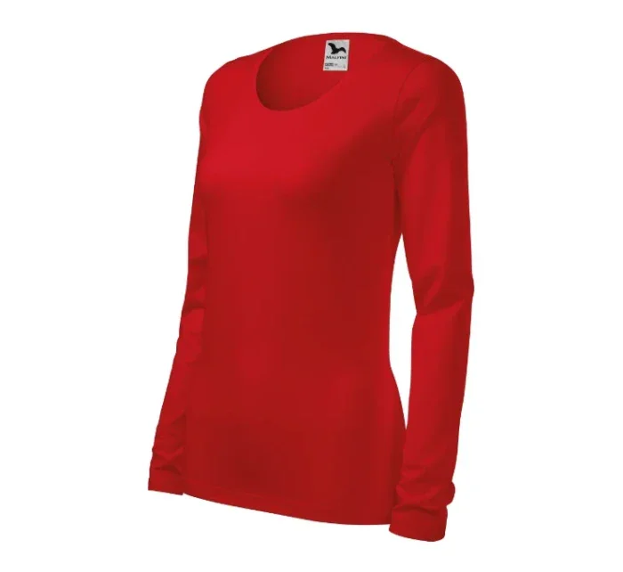 Štíhla košeľa pre ženy červená