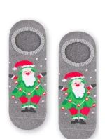 Dámské vánoční ponožky - Froté s ABS 132