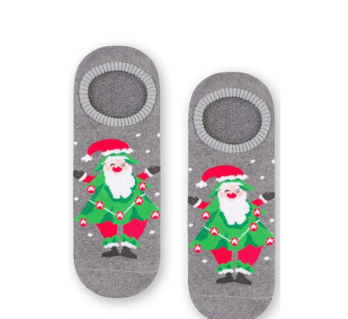 Dámské vánoční ponožky - Froté s ABS 132