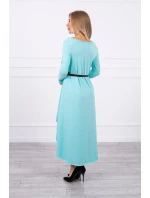 Šaty s ozdobným páskem a nápisem mint Šaty s ozdobným páskem a nápisem mint