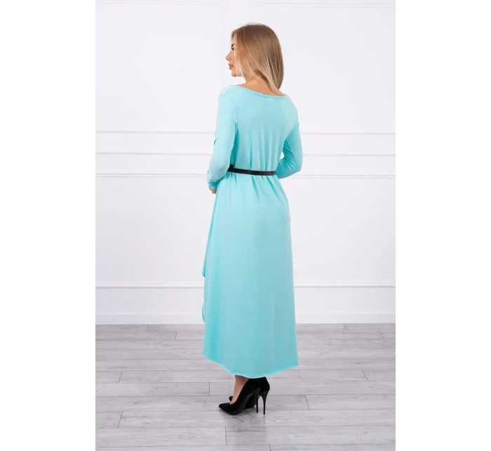 Šaty s ozdobným páskem a nápisem mint Šaty s ozdobným páskem a nápisem mint