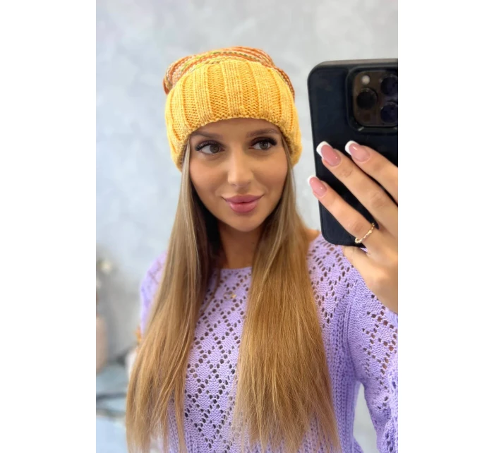 Dámská čepice Feba K330 hořčicová
