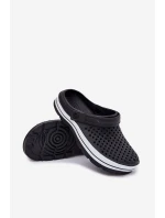 Piankowe Klapki Męskie Czarne Maravena