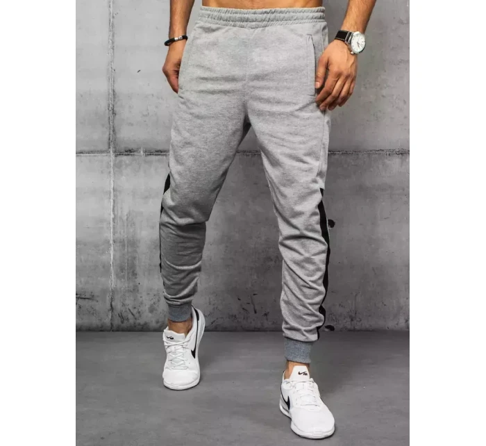 FashionStreet pánske svetlosivé tepláky UX3236