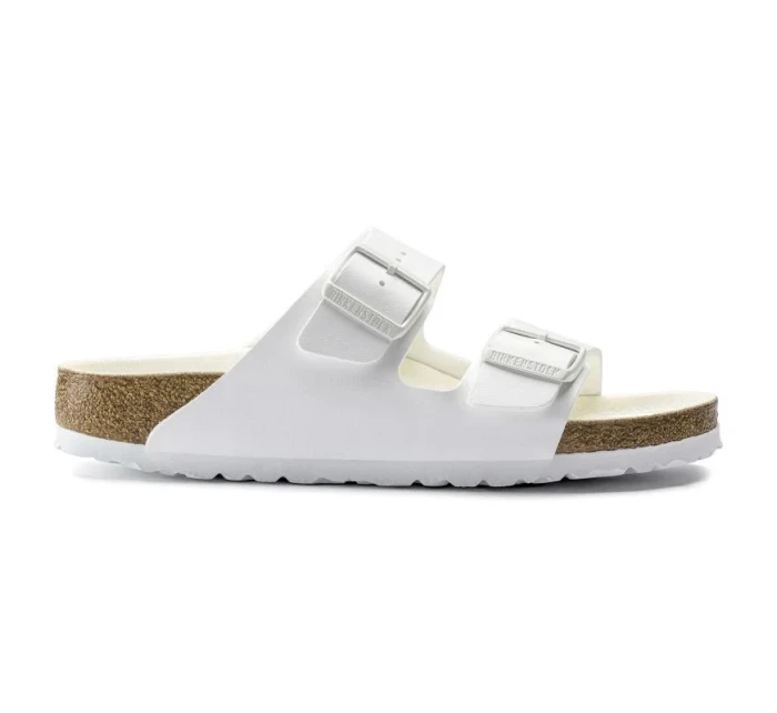 Birkenstock dámske/pánske Birkenstock Arizona Birko-Flor Regular široké chodidlá na leto biele (1019061)
