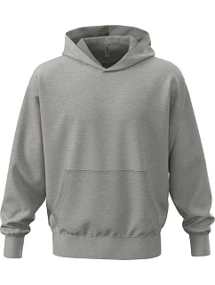 Next Level Apparel N 9307 Ťažká unisex mikina s kapucňou v oversize strihu 08.9307 heather grey