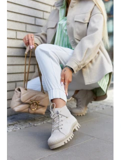 Semišové boty Trapper Světle šedá model 21578088 - S.Barski