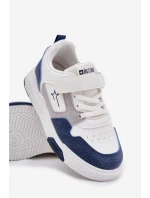 Lekkie Sneakersy Dziecięce Big Star RR374053 Biało-Niebieskie Lekkie Sneakersy Dziecięce Big Star RR374053 Biało-Niebieskie