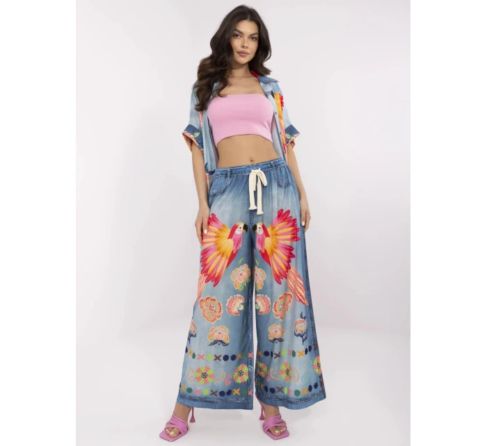 Kalhoty DHJ SP modrá model 21003843 - FPrice Kalhoty DHJ SP modrá model 21003843 - FPrice