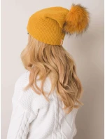 Dámska čiapka 70 tmavo žltá Dámska čiapka 70 tmavo žltá