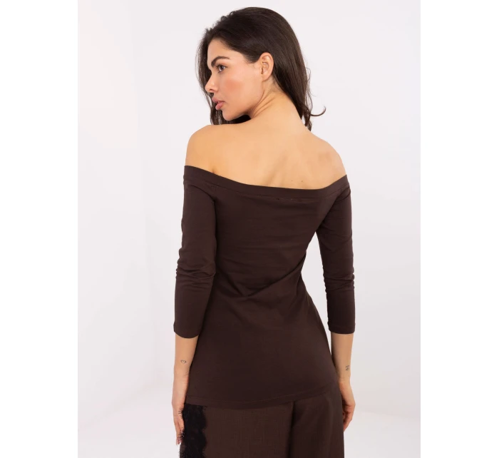 Blúzka RV BZ 4692.08X tmavohnedá