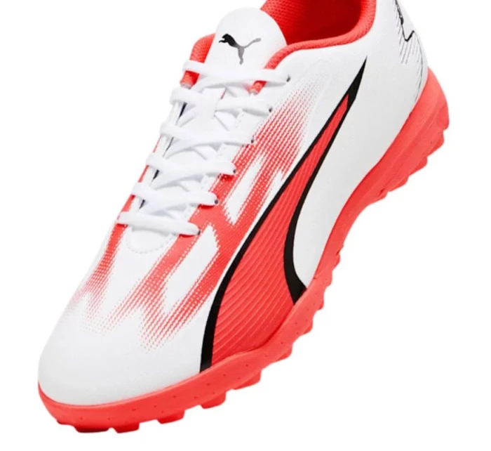 Futbalové topánky Ultra Play TT M 107528 01 biele/neónovo ružové - Puma