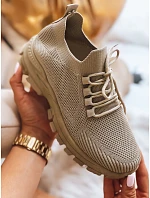Dámske tenisky s ponožkovou špičkou ZY0345 v khaki farbe – FashionStreet Dámske tenisky s ponožkovou špičkou ZY0345 v khaki farbe – FashionStreet