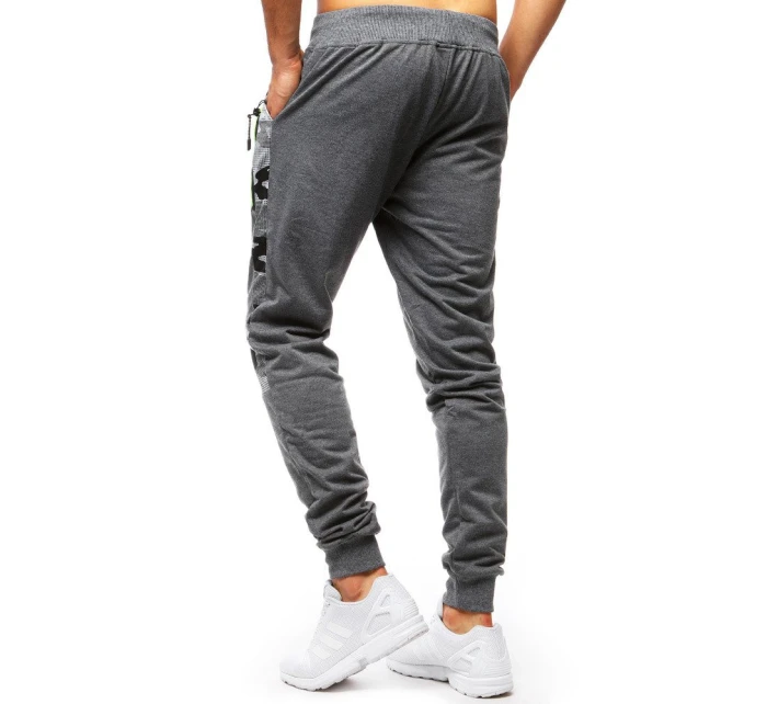 Pánske antracitové tepláky FashionStreet UX3520