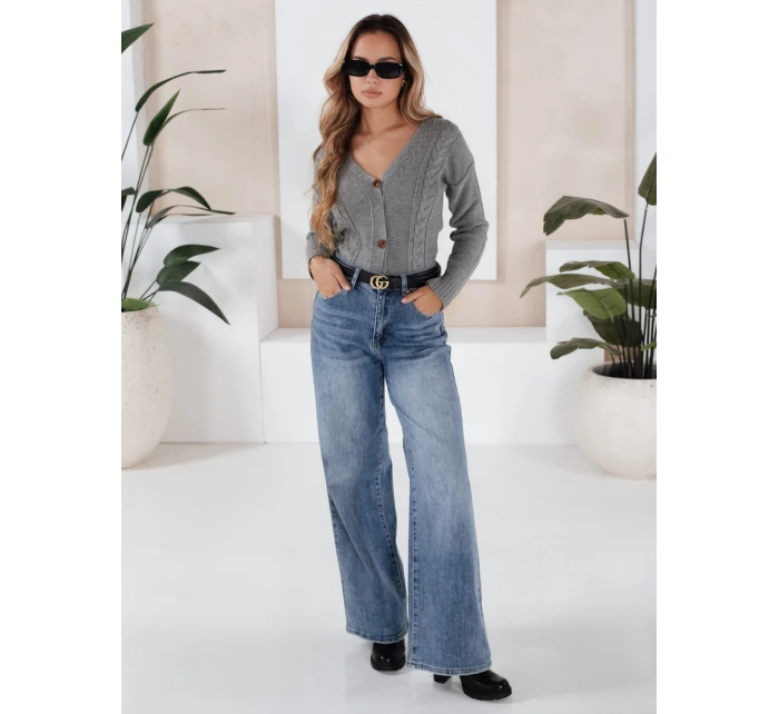 Dámsky sveter MELANIA light grey FashionStreet MY1654