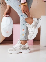 Dámské tenisky na vysoké platformě beige Dstreet model 21985217 - FashionStreet