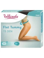 Dámske pančuchové nohavice FLAT TUMMY 15 DEN - BELLINDA - čierne