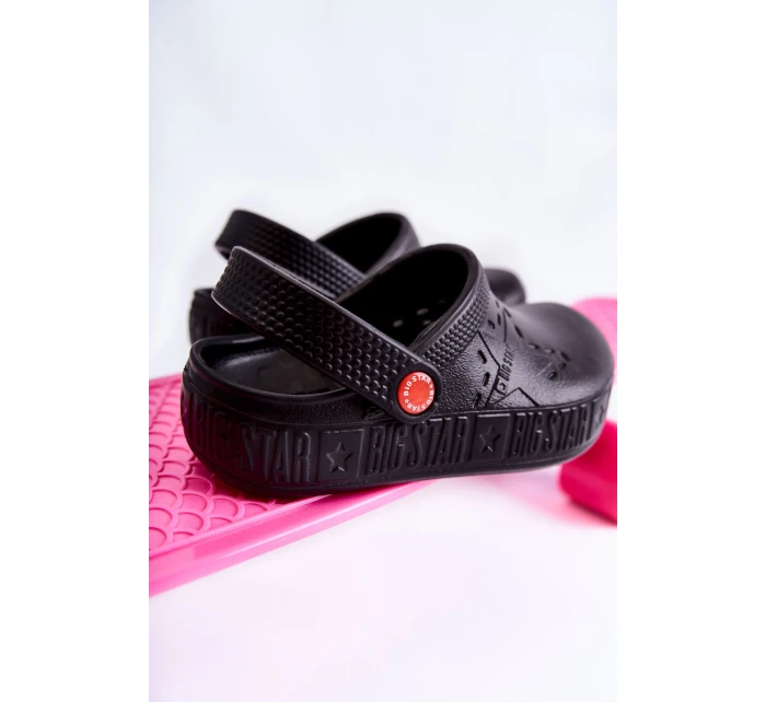 Dziecięce Lekkie Klapki Kroksy Big Star II375001 Czarne Dziecięce Lekkie Klapki Kroksy Big Star II375001 Czarne