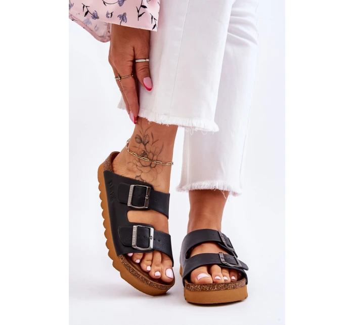 Klasické dámské pantofle Big Star model 21610501 Černé - Big Star Shoes