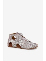 Vzorované Kožené Kotníkové Boty model 21693680 - Maciejka