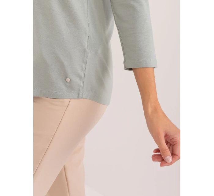 Blúzka D12100R02641A pistáciová Blúzka D12100R02641A pistáciová