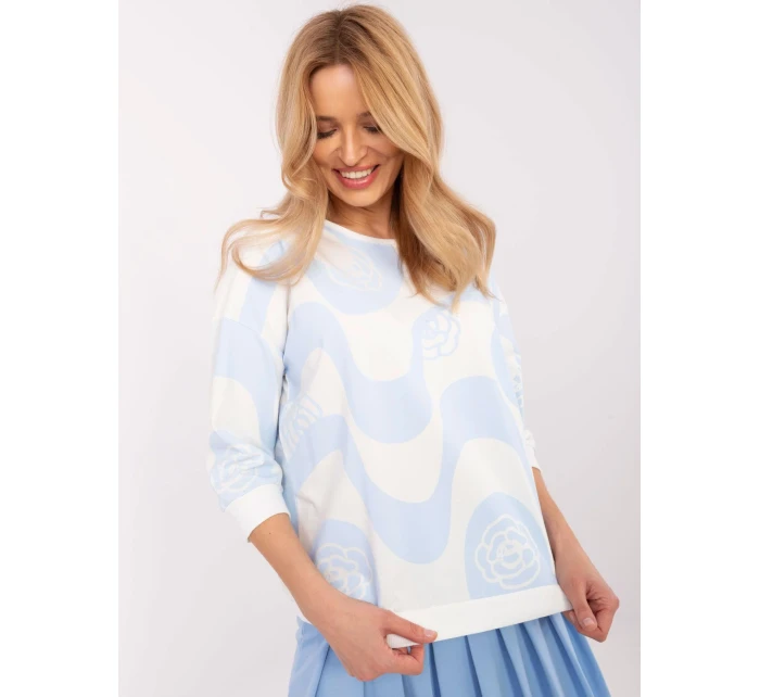 Blúzka RV BZ A285.24 bielo-modrá