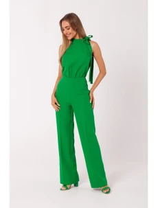 M746 Kombinéza so zaväzovaním za krkom - zelená