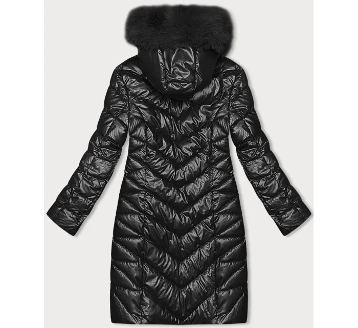 Čierna dámska prešívaná zimná bunda J Style (16M9100-392) Čierna dámska prešívaná zimná bunda J Style (16M9100-392)