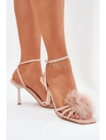 Dámské Sandály Na S Béžové model 21687027 - Boto