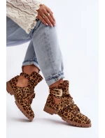Dámské Kotníkové Boty Lu Boo Semišové s model 21516977 Leopard Rock Girl - Boto Dámské Kotníkové Boty Lu Boo Semišové s model 21516977 Leopard Rock Girl - Boto