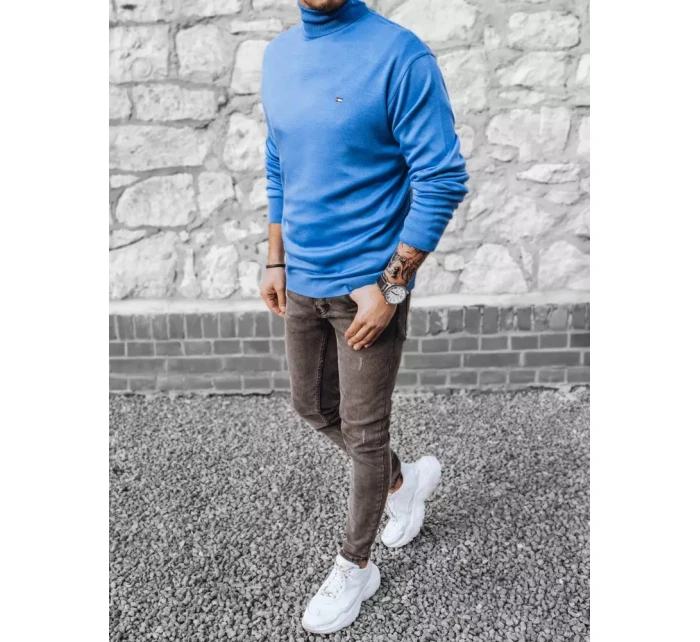 Pánský modrý svetr Dstreet model 21966973 - FashionStreet Pánský modrý svetr Dstreet model 21966973 - FashionStreet