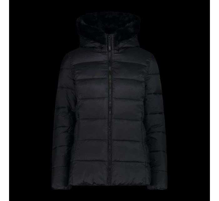 CMP dámska zimná bunda s kapucňou športová zateplená čierna (34K0036F/U901)