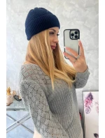 Tenká čepice Oliwia model 18750347 tmavě modrá - K-Fashion