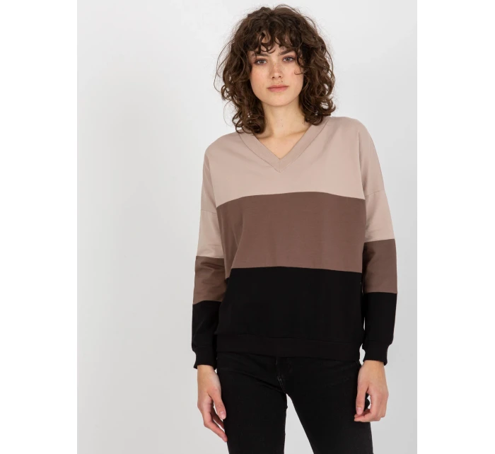 Mikina RV BL 8328.34X čierna a béžová Mikina RV BL 8328.34X čierna a béžová